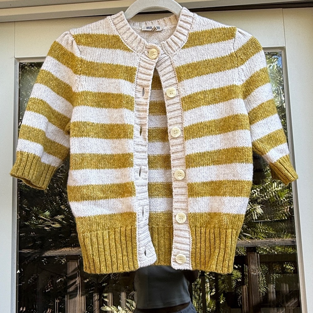 Baum und Pferdgarten Cream and Mustard Knit Sweater Cardigan